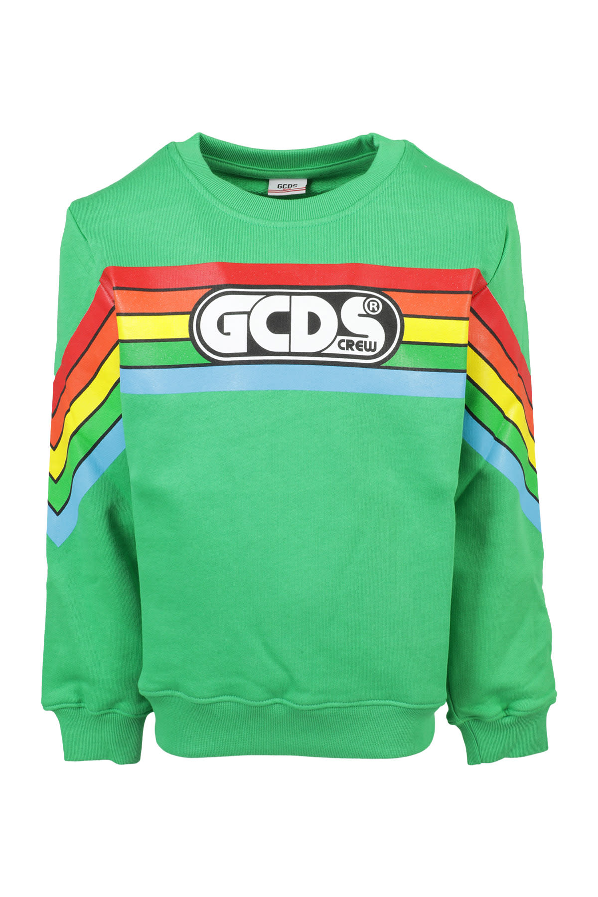 Shop Gcds Mini Sweater In Verde