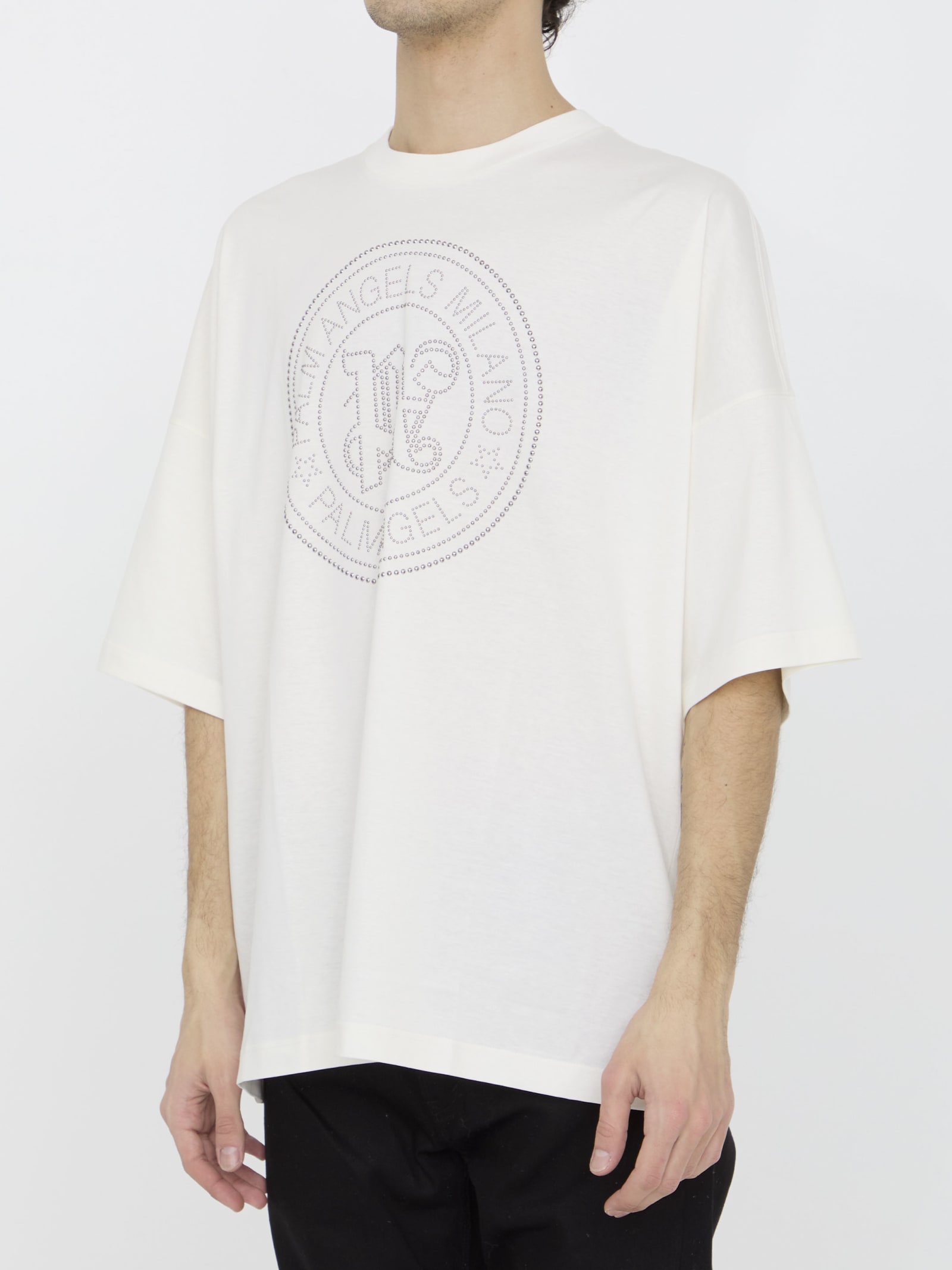 Shop Palm Angels Milano T-shirt In White