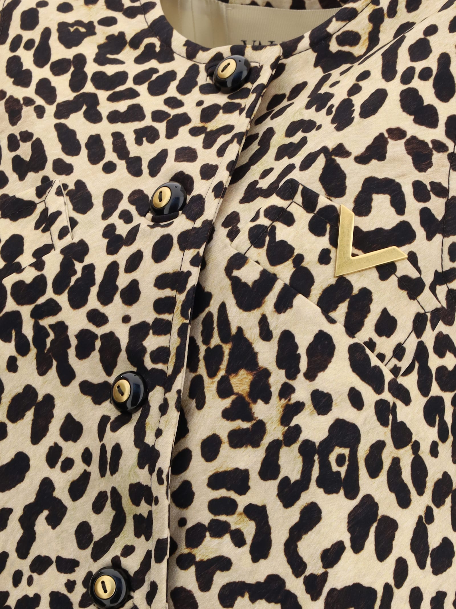 Valentino Leopard-print Long Vest