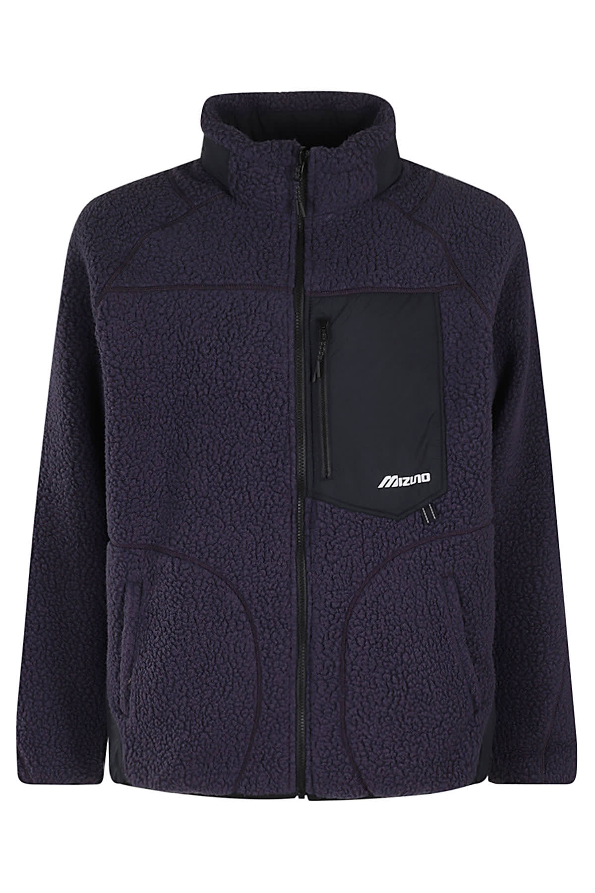 Shop Mizuno Sl Polartec Thermal Rev Jacket In Midnight Plum