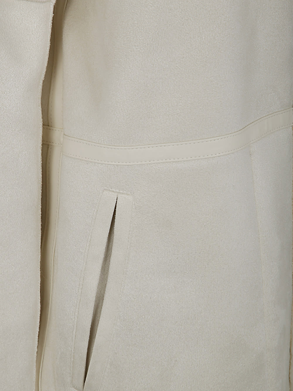 Shop Betta Corradi Reversible Zip Coat In Off White