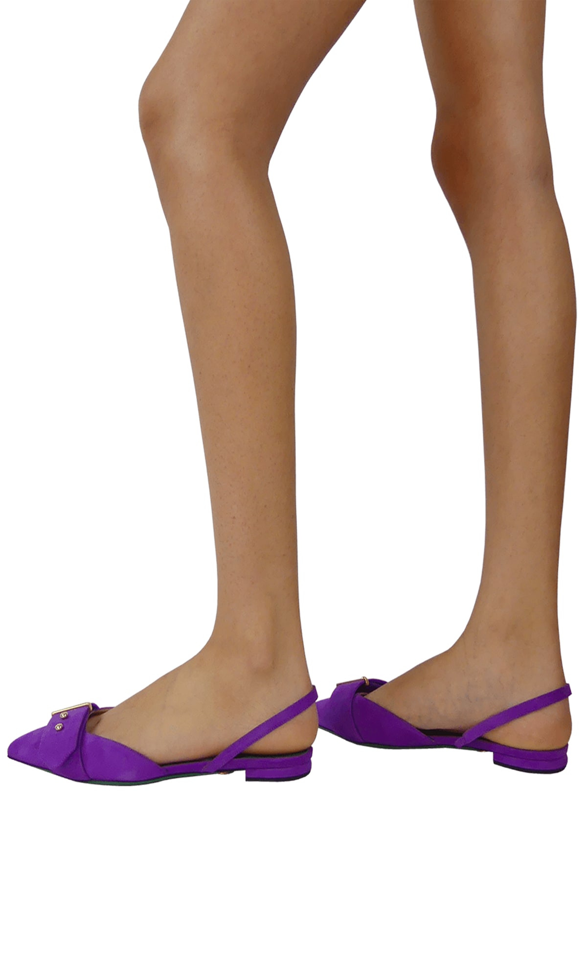 Sara Battaglia Slingback 15mm Ballerinas In Violet
