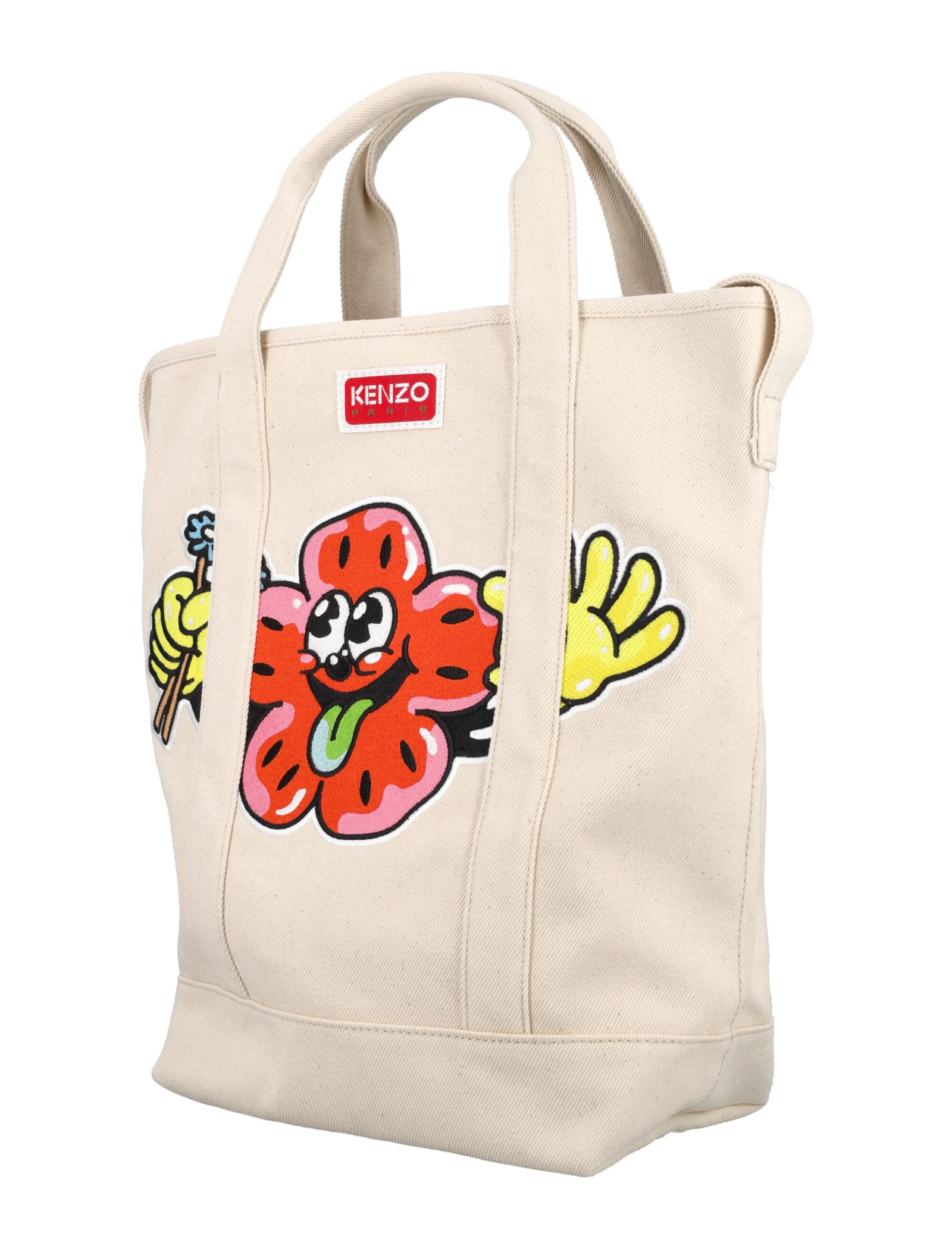 Kenzo Boke Boy Tote Bag In Ecru