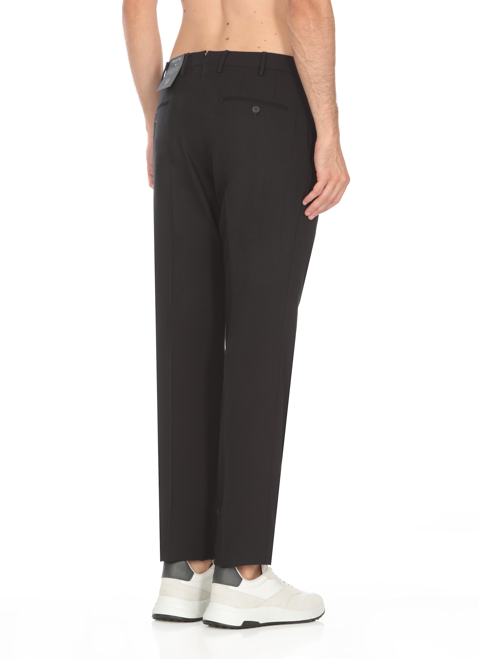 INCOTEX VIRGIN WOOL TROUSERS 