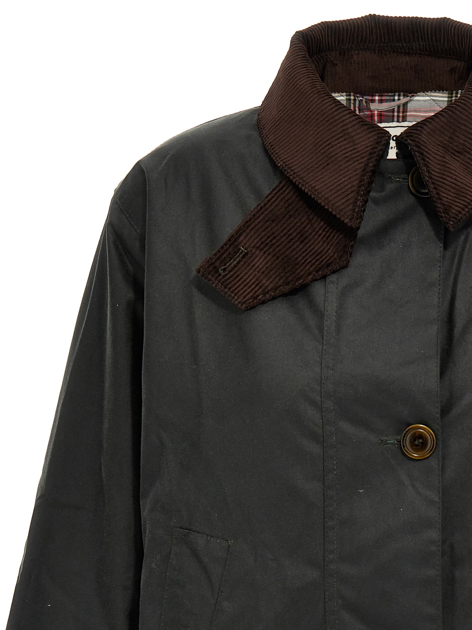 Barbour X Alexa Chung Waterproof Coat In Green