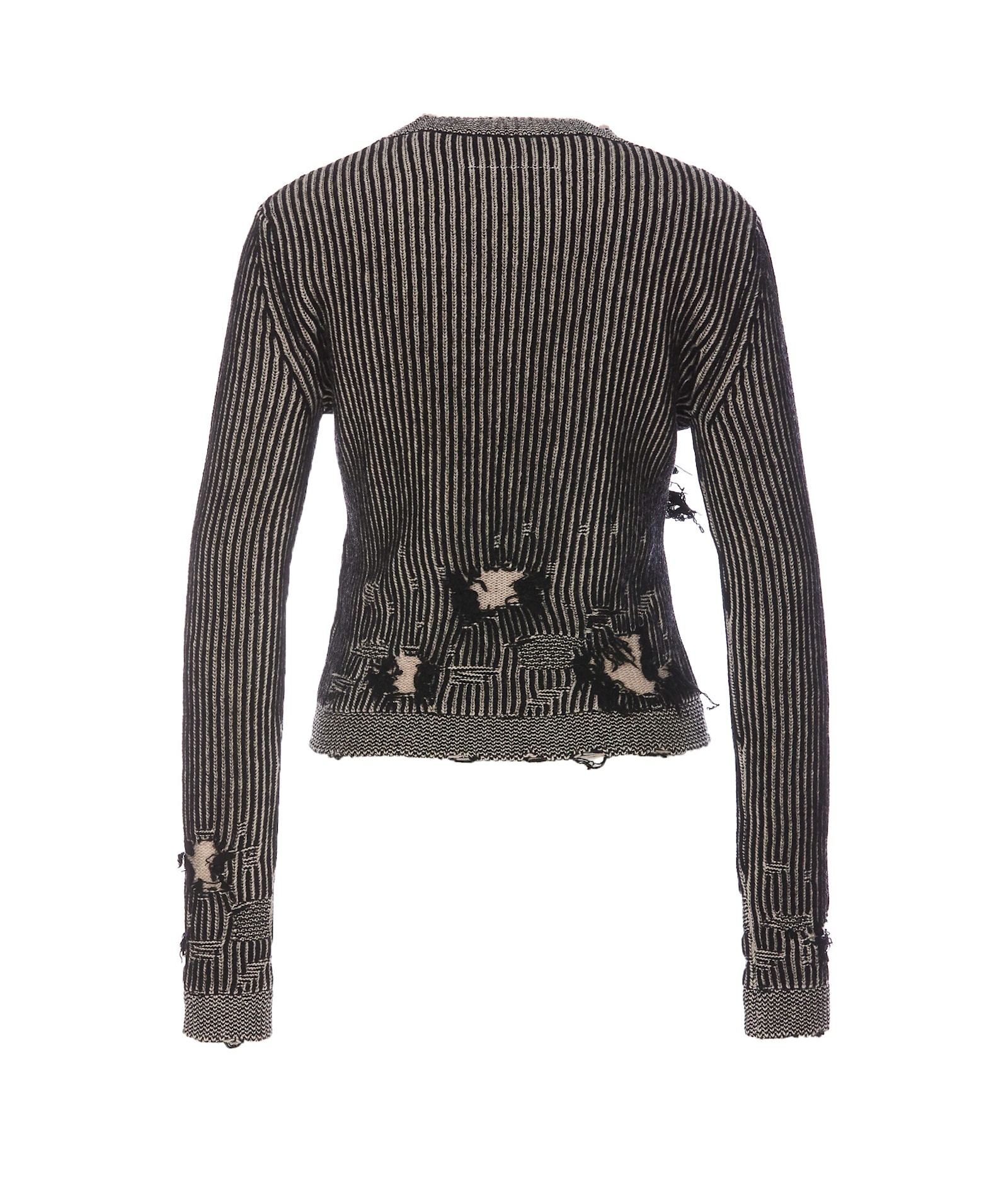 Shop Mm6 Maison Margiela Sweater In Grey