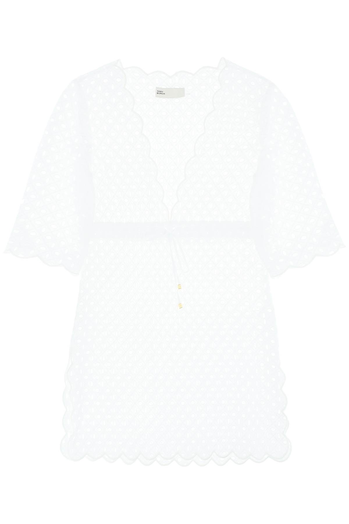 Shop Tory Burch Broderie Anglaise Beach Dress In White (white)