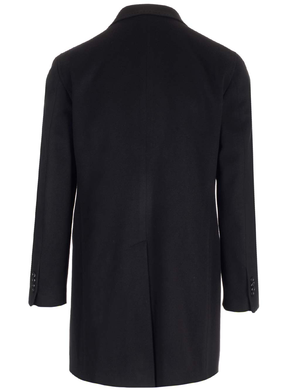 Shop Tagliatore Black Single-breasted Coat