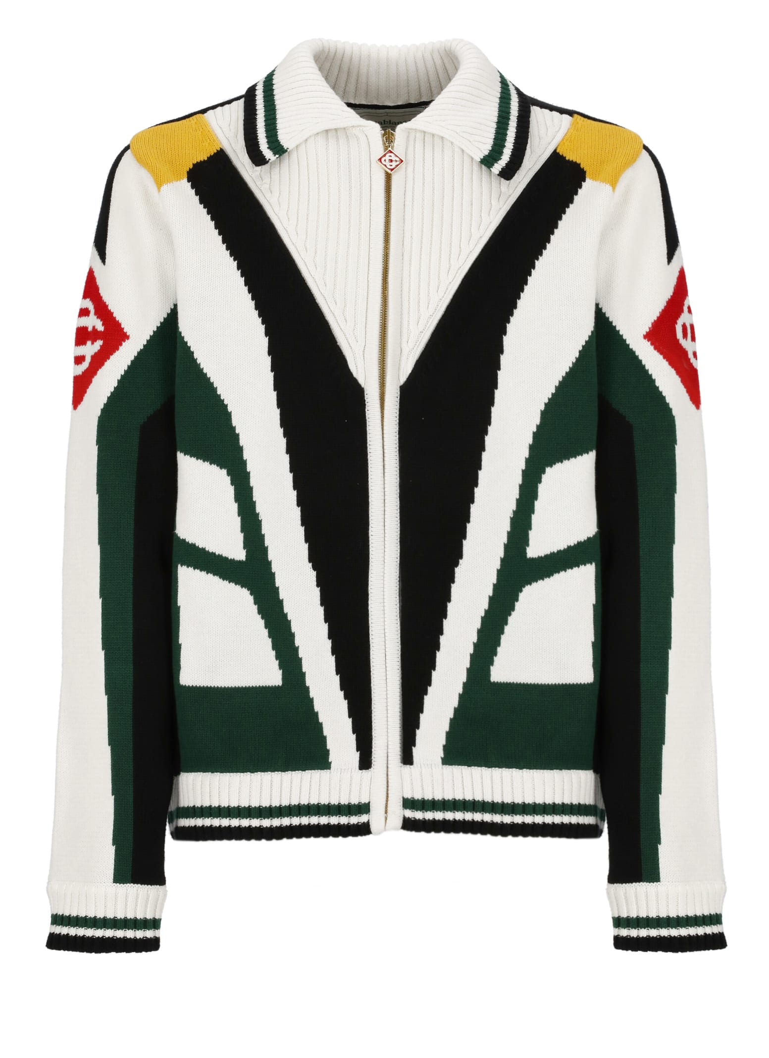 Shop Casablanca Casa Racing Jacket In Multicolour