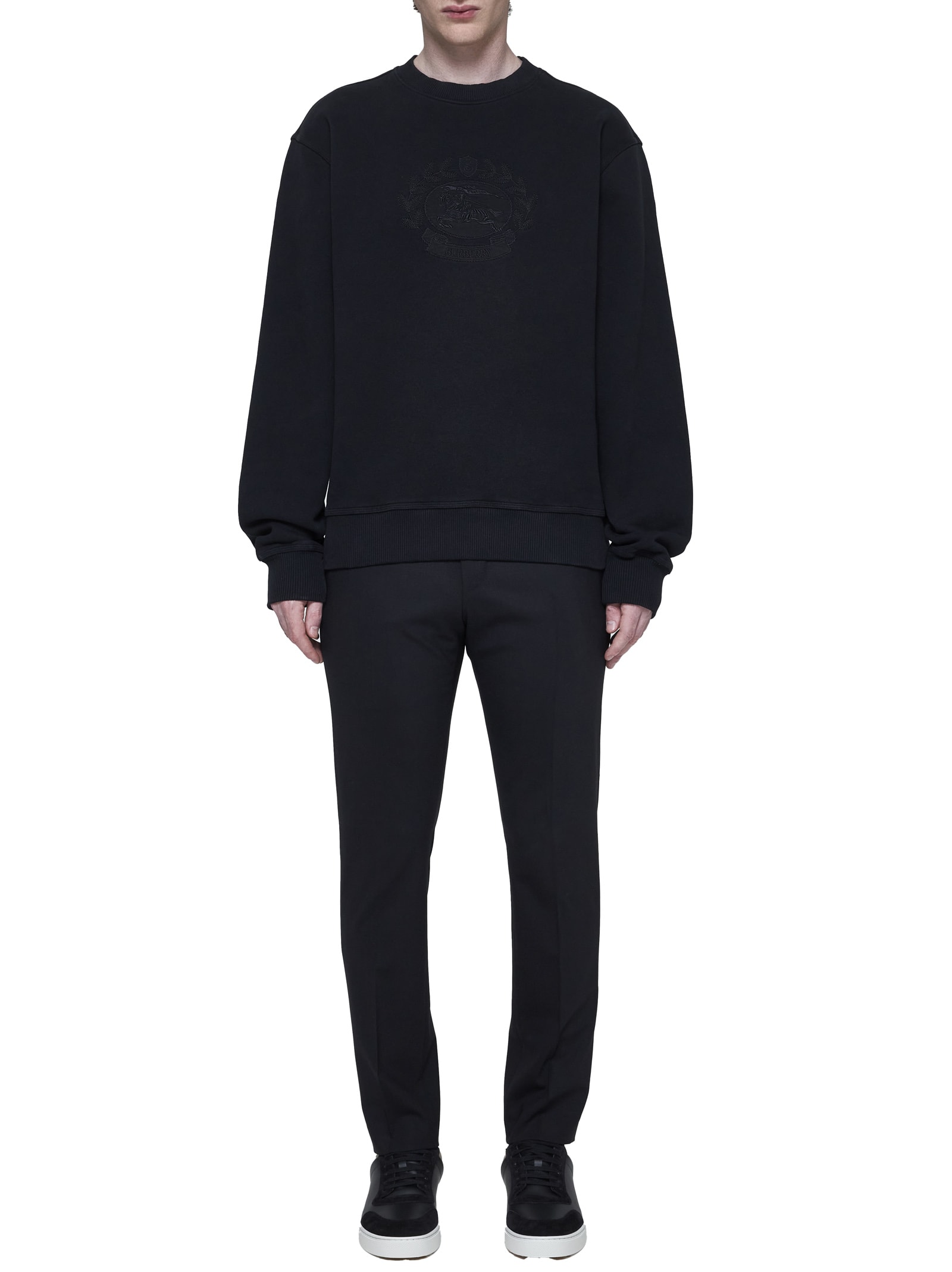 Shop Burberry Sweater In Nero