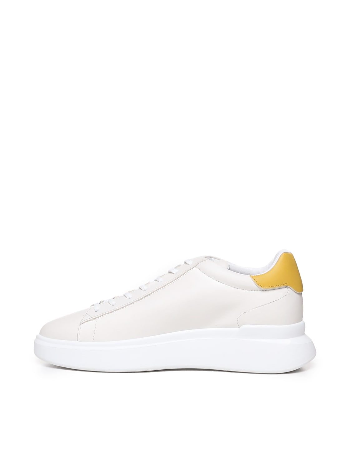 Shop Hogan H580 Sneakers In White, Yellow