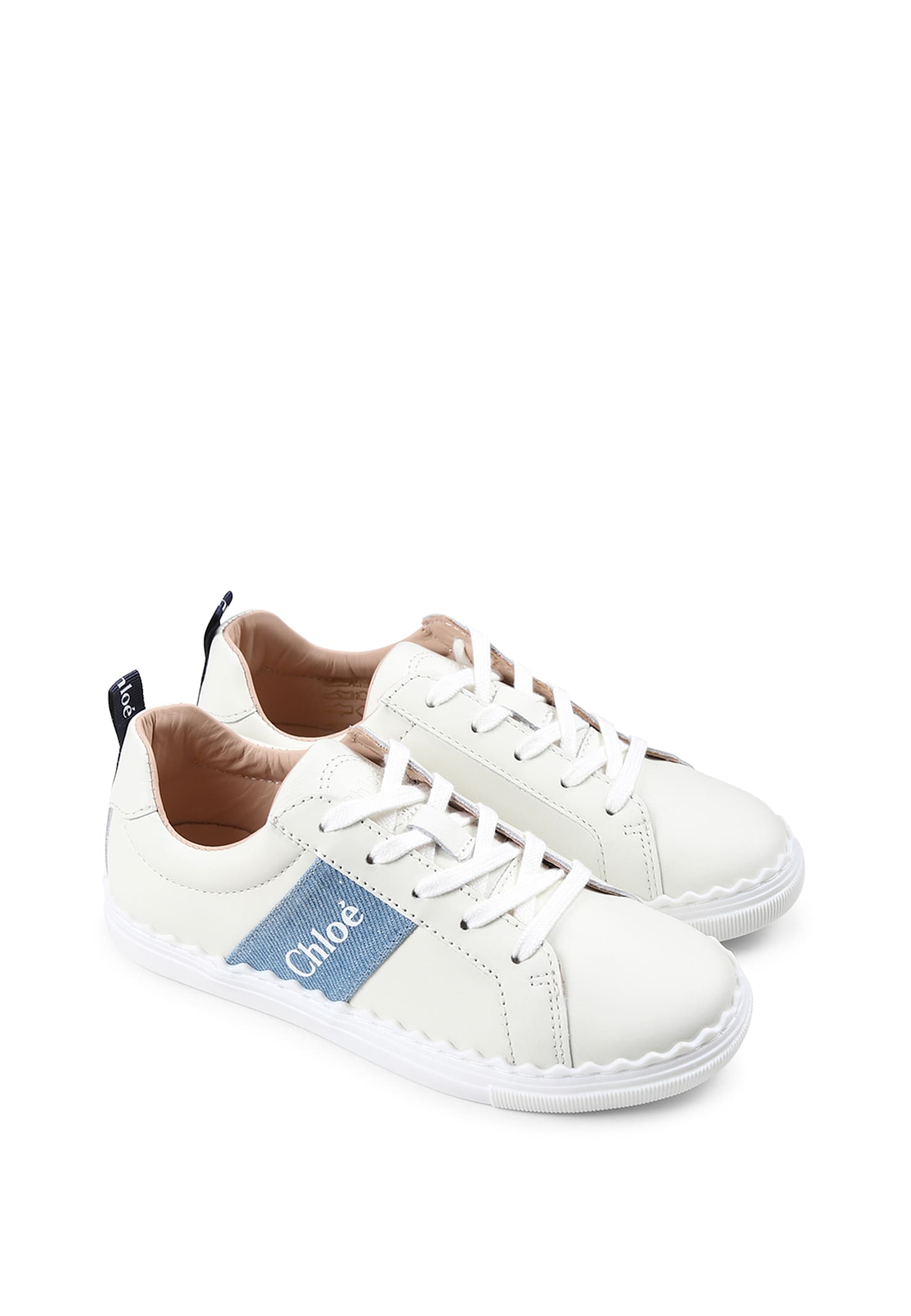Chloé Escale Sneakers In Ivory
