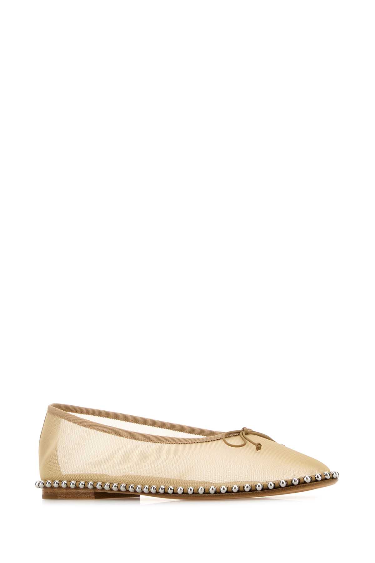 ALEXANDER WANG BEIGE MESH LINA BALLERINAS