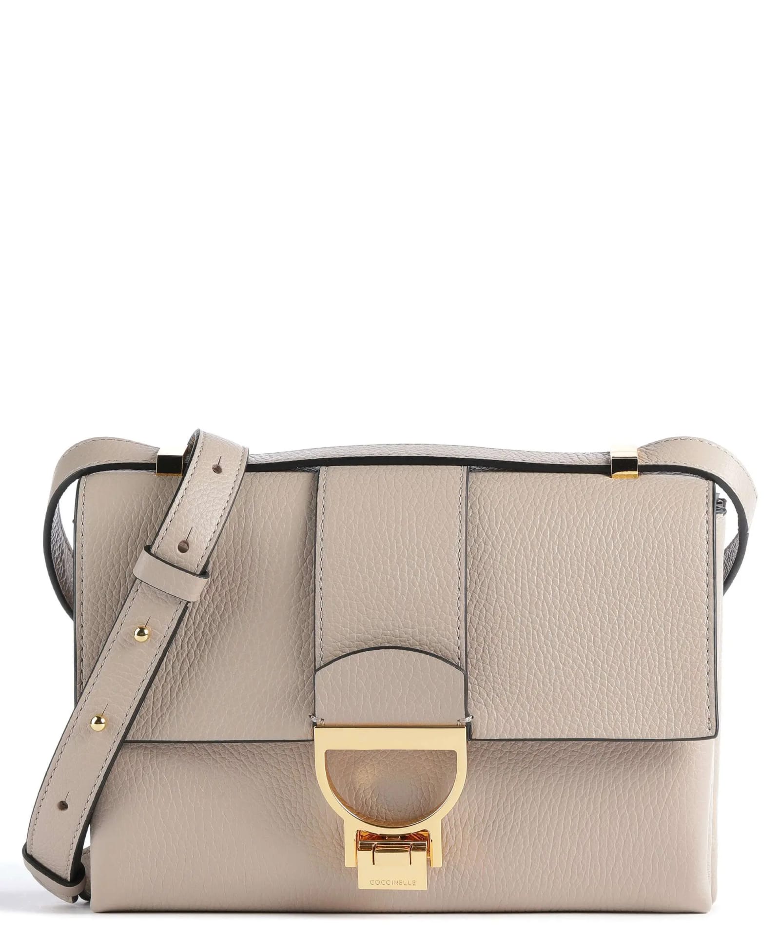 Shop Coccinelle Arlettis Leather Bag In Powder Pink