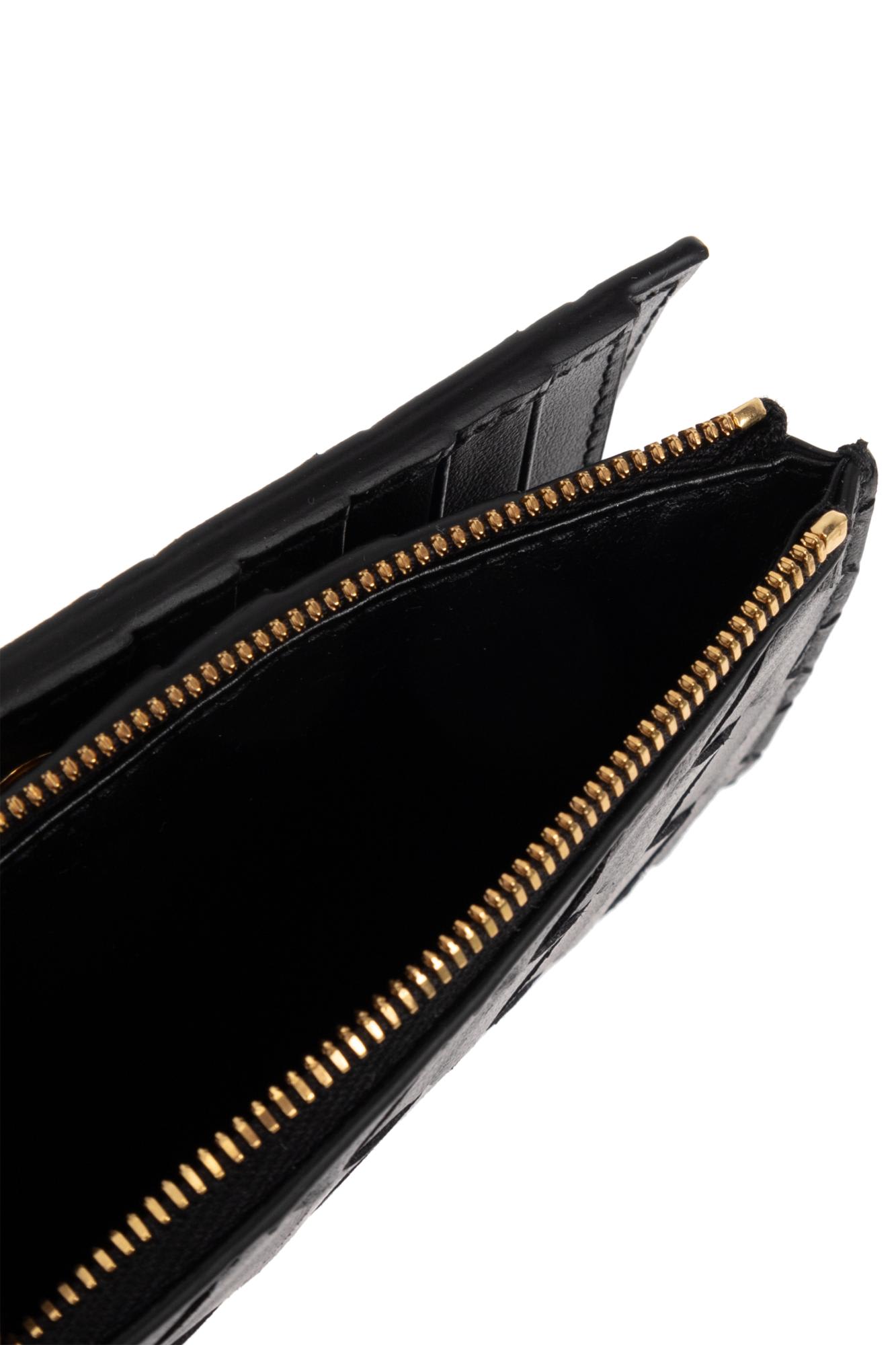 Bottega Veneta Leather Wallet In Black