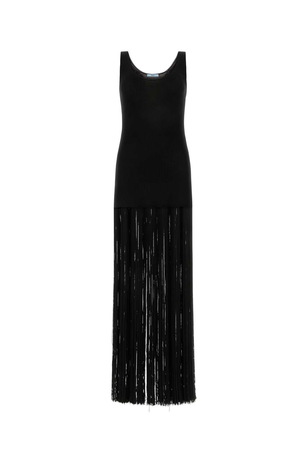 Black Silk Long Dress