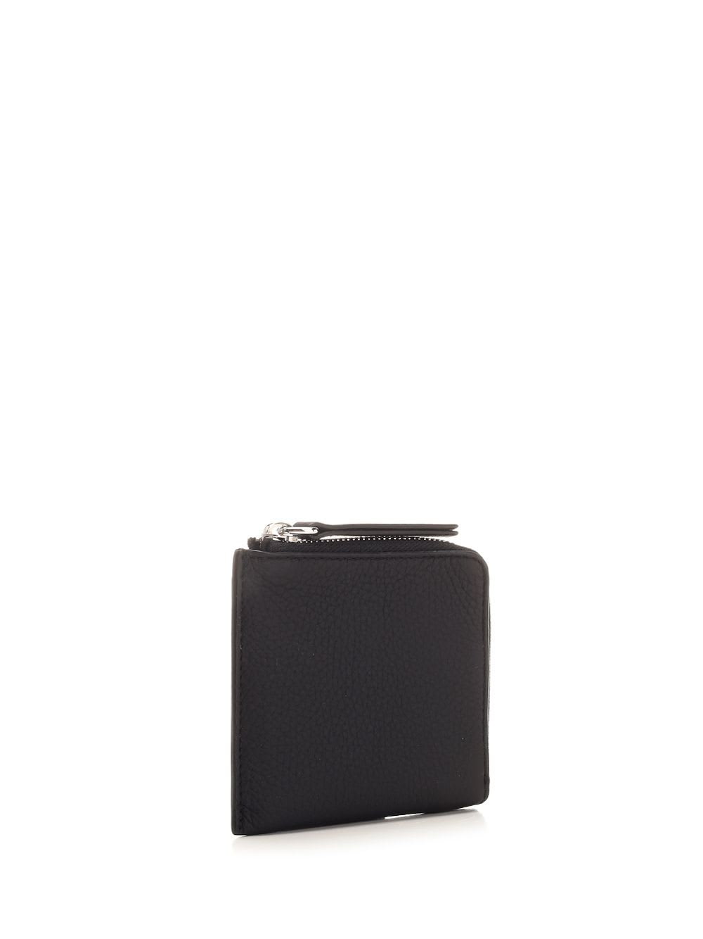 Shop Maison Margiela Zip Around Wallet In Black