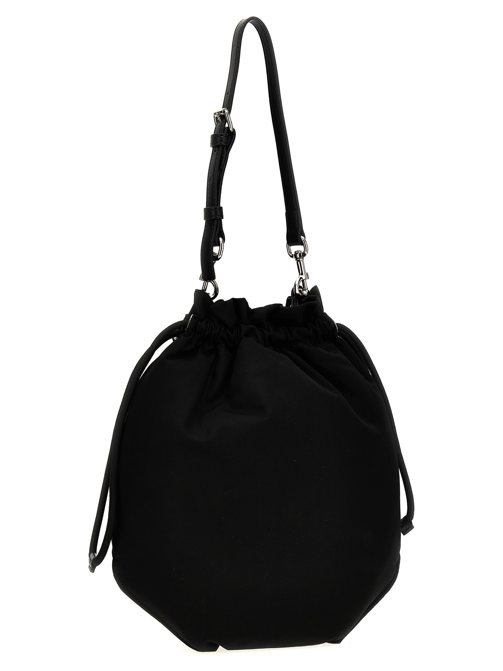 Vivienne Westwood Drawstring Pouch Handbag In Black