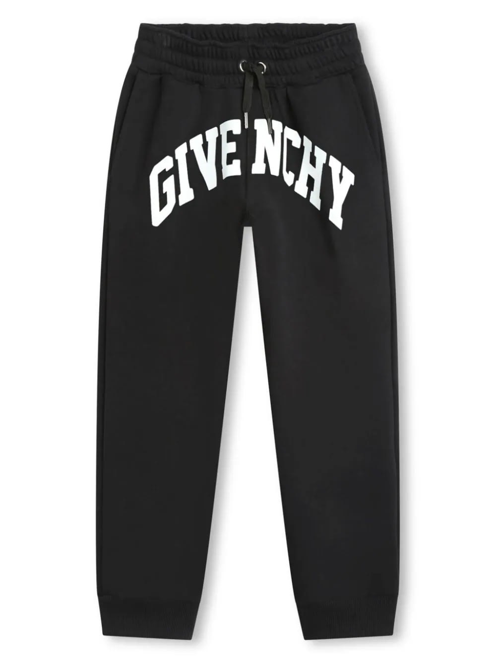Shop Givenchy Black Joggers With Arched Logo