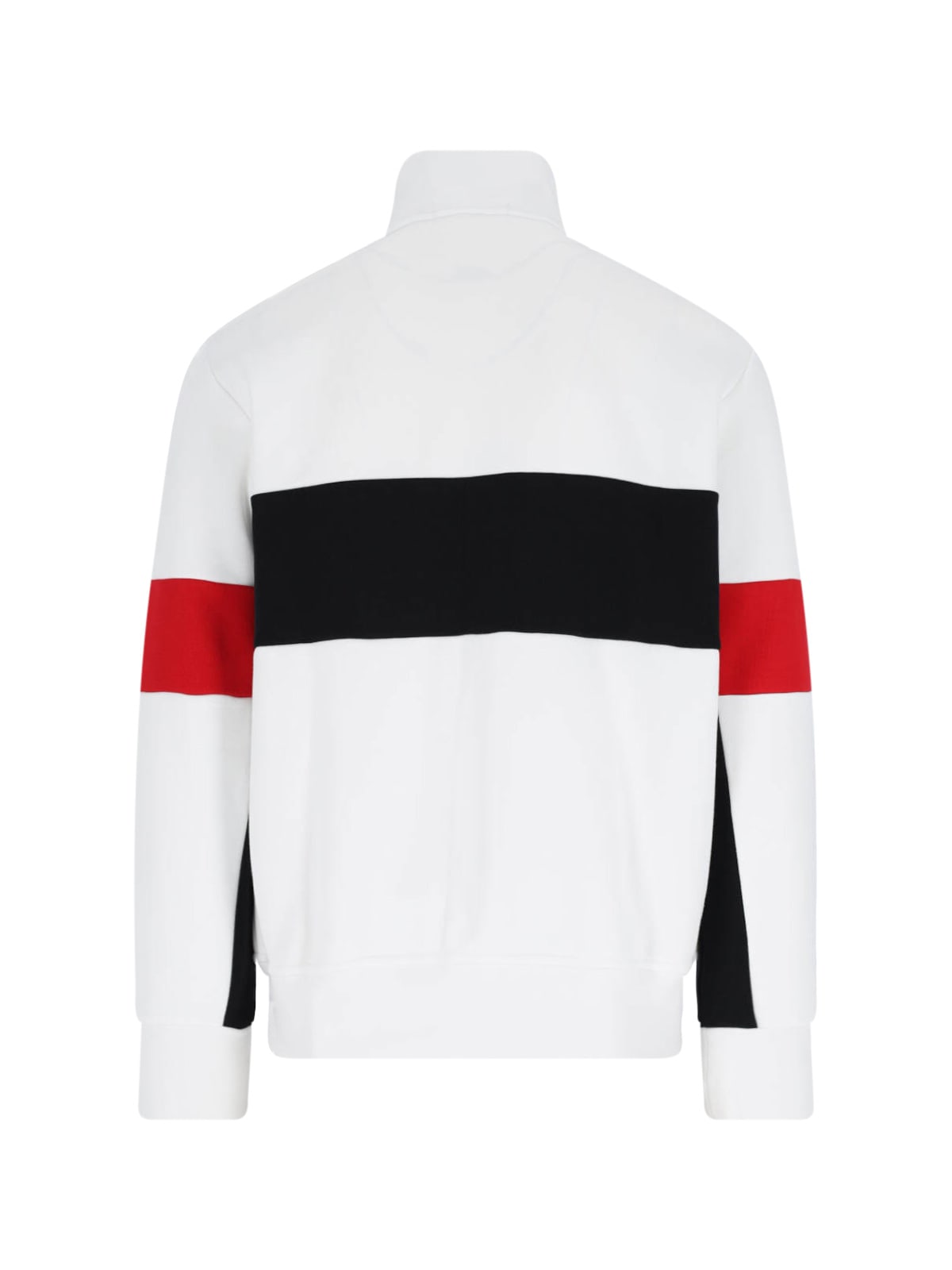 Polo Ralph Lauren Block Design High Collar Sweatshirt With Pockets