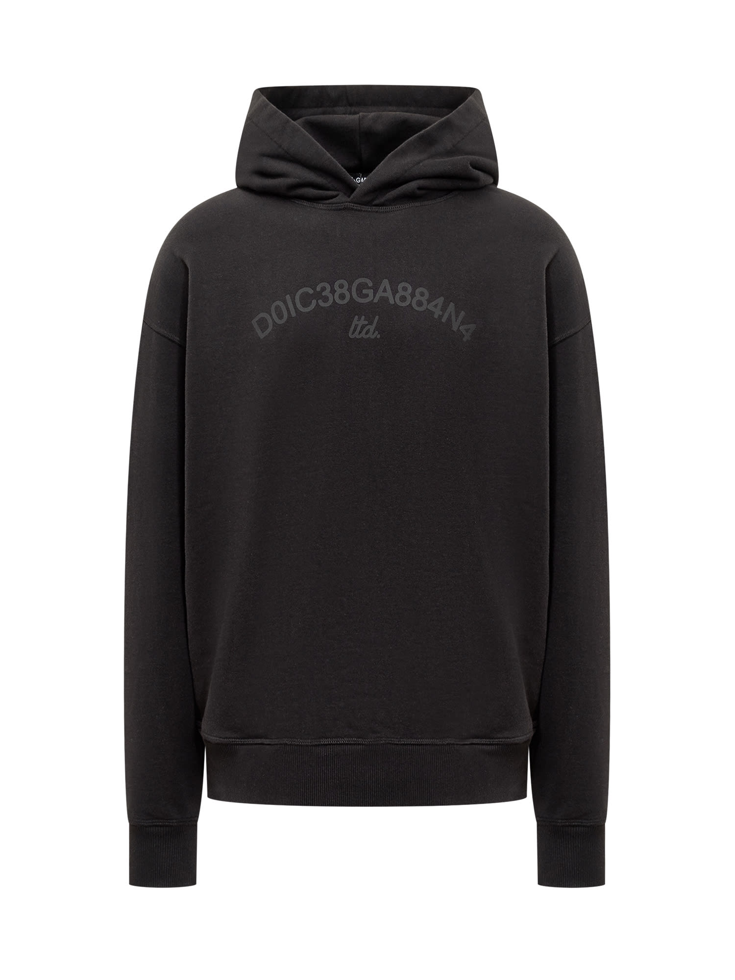 Dolce & Gabbana Hoodie With Logo In Nero