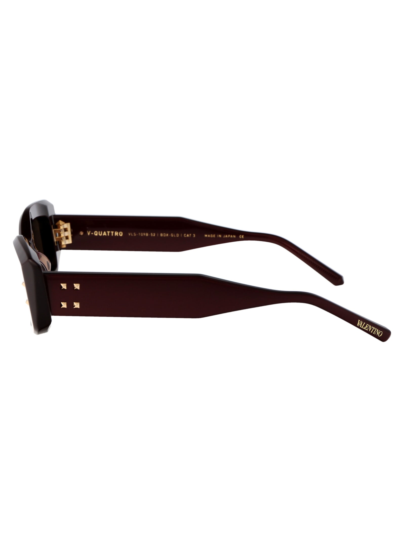 Shop Valentino V - Quattro Sunglasses In 109b Bdx - Gld