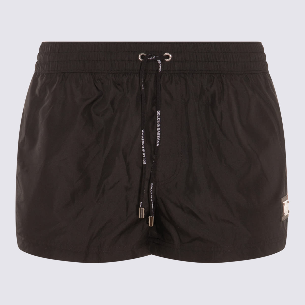 Shop Dolce & Gabbana Black Essentials Swim Shorts