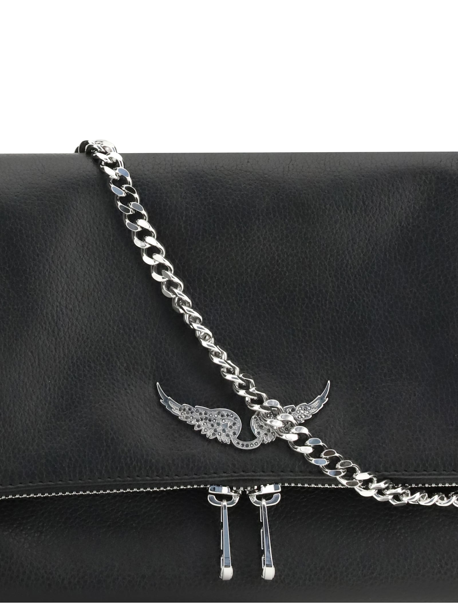 Zadig & Voltaire Rocky Ii Shoulder Bag In Black