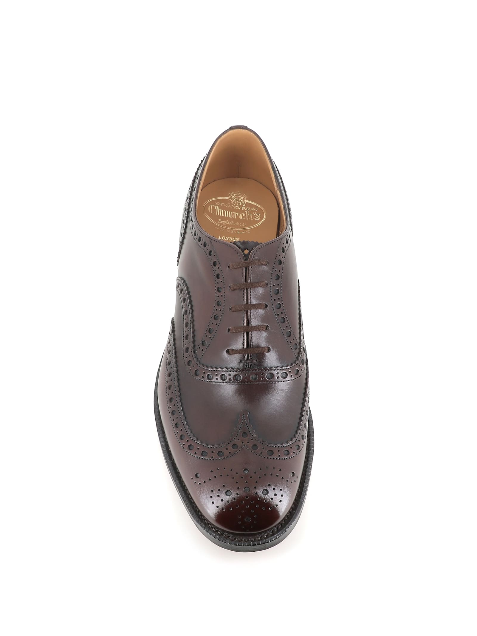 Shop Church's Brogues Burwood In Ebony