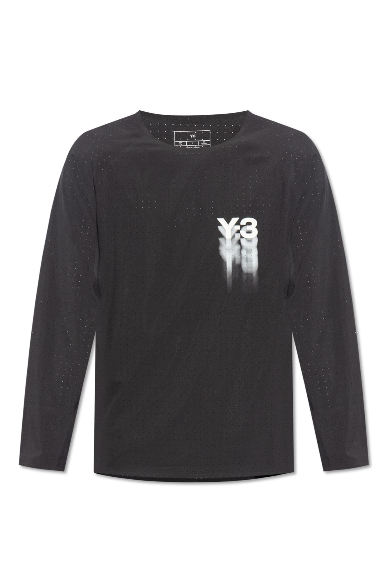 Y-3 Yohji Yamamoto T-shirt With Long Sleeves In Black