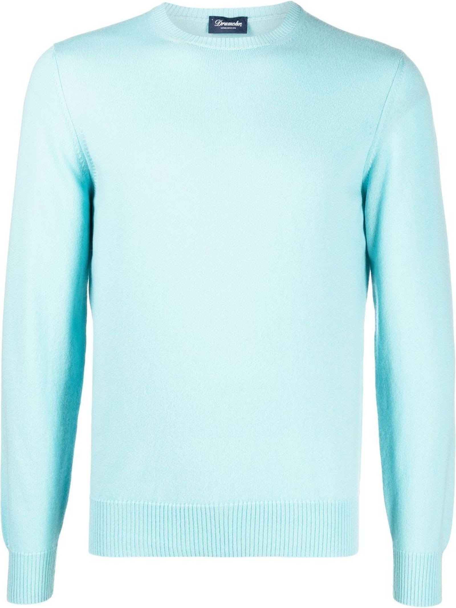 Drumohr sky-blue cashmere jumper
