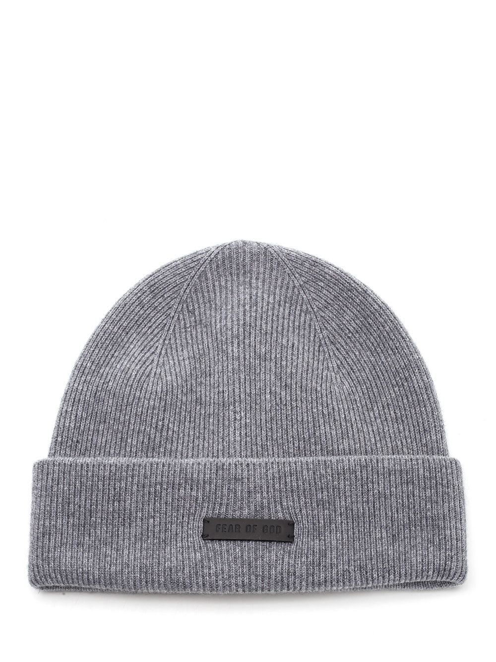 Shop Fear Of God Cashmere Beanie In Grey