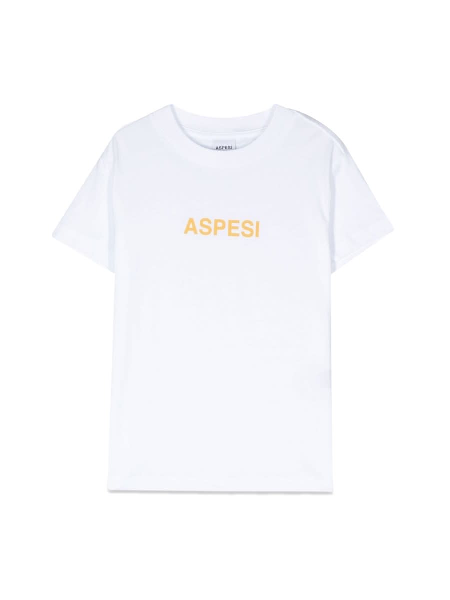 Aspesi Logo-print Cotton T-shirt In Multicolour