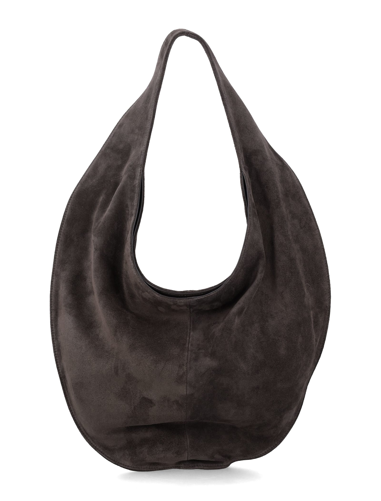 Maeden Suede Leather Cocoa Market Tote In Brown