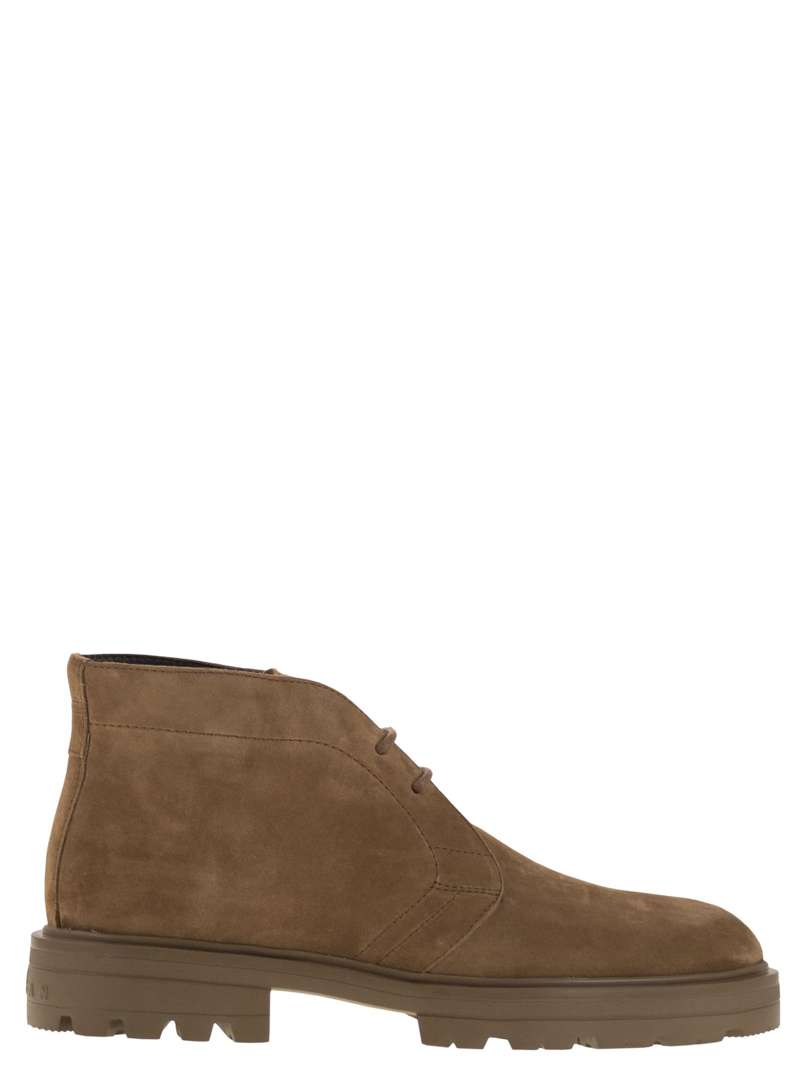 Hogan H673 - Lace-up Ankle Boot In Brown
