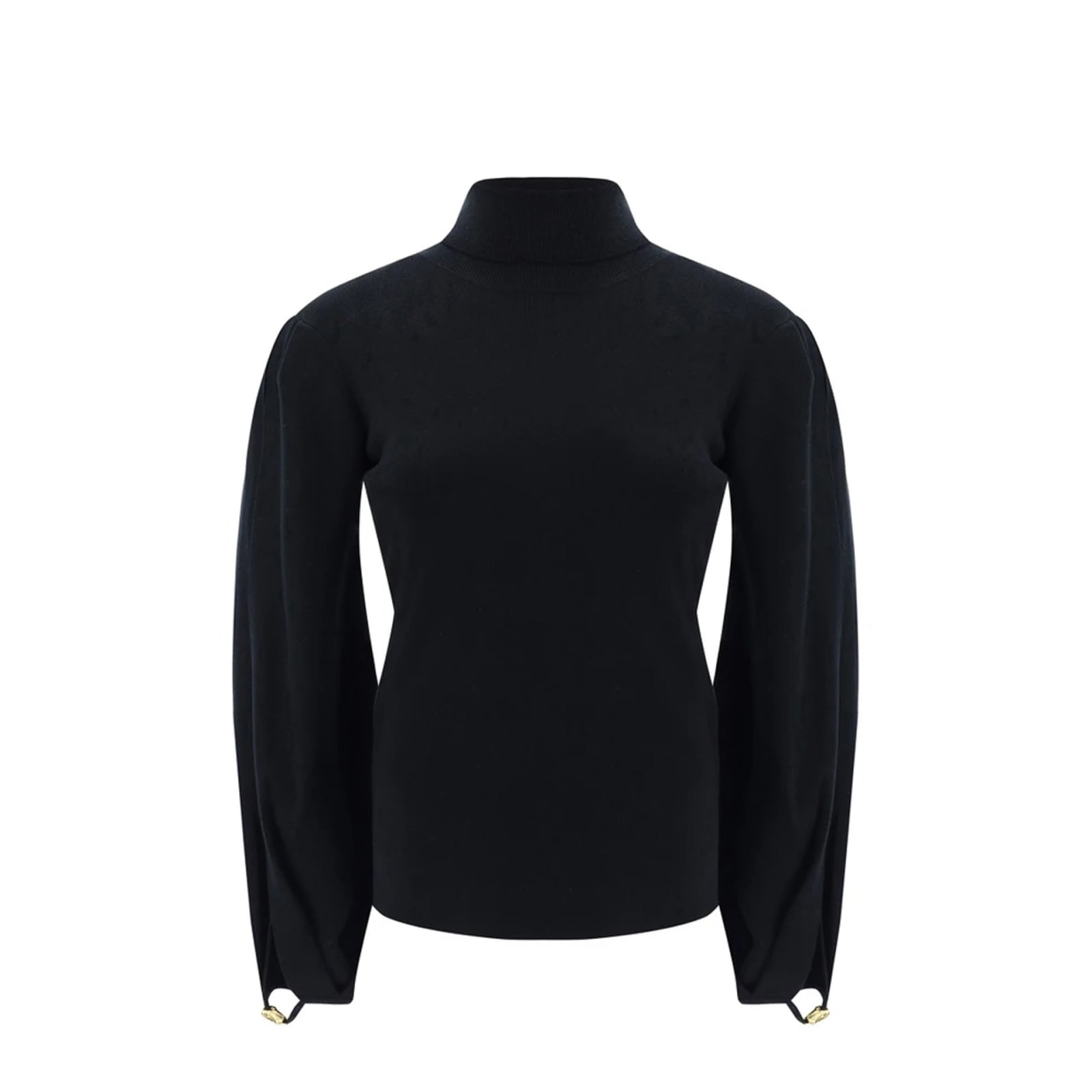 Shop Chloé Wool Sweater In Black