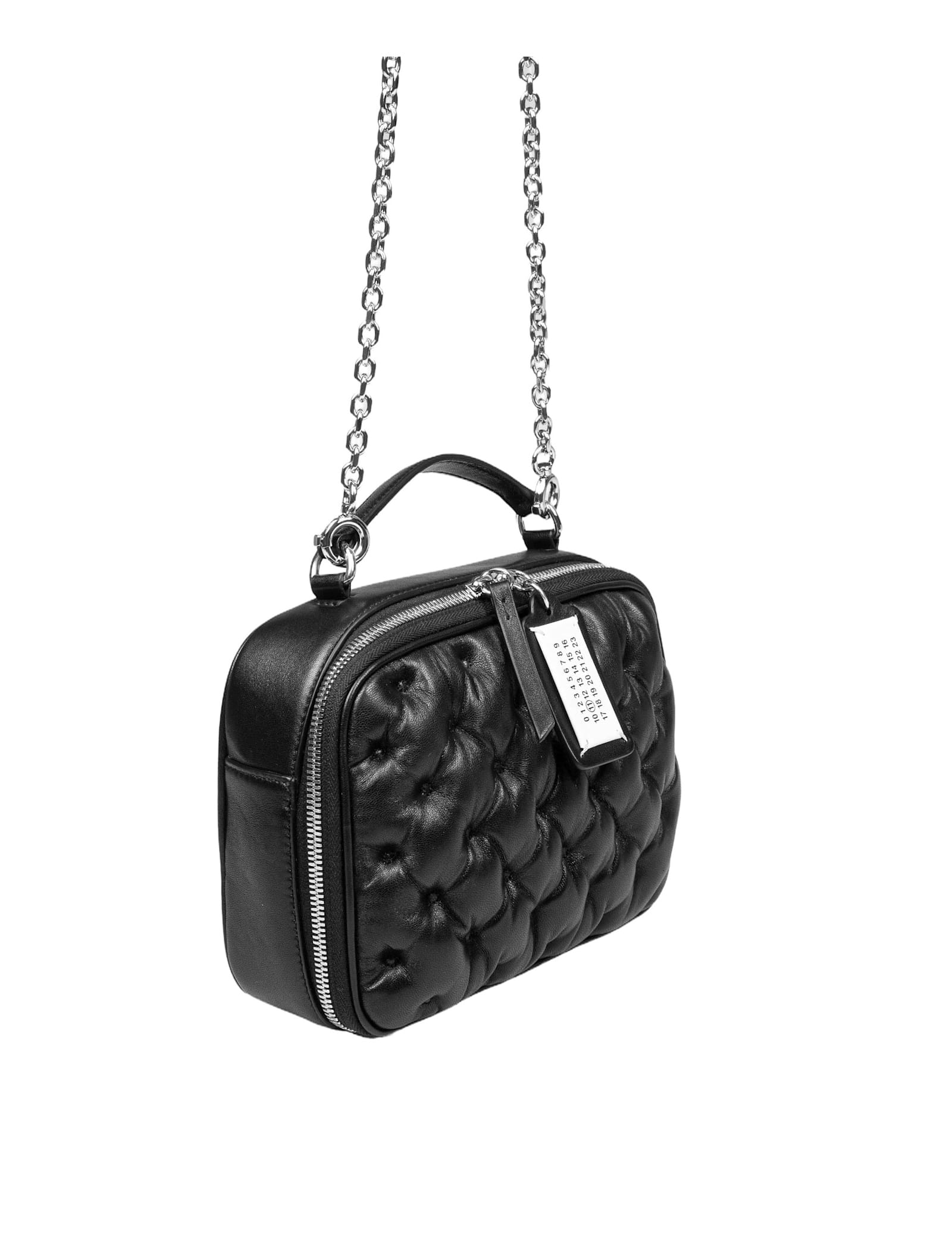 Shop Maison Margiela Glam Slam Camera Bag Medium In Nappa Color Black