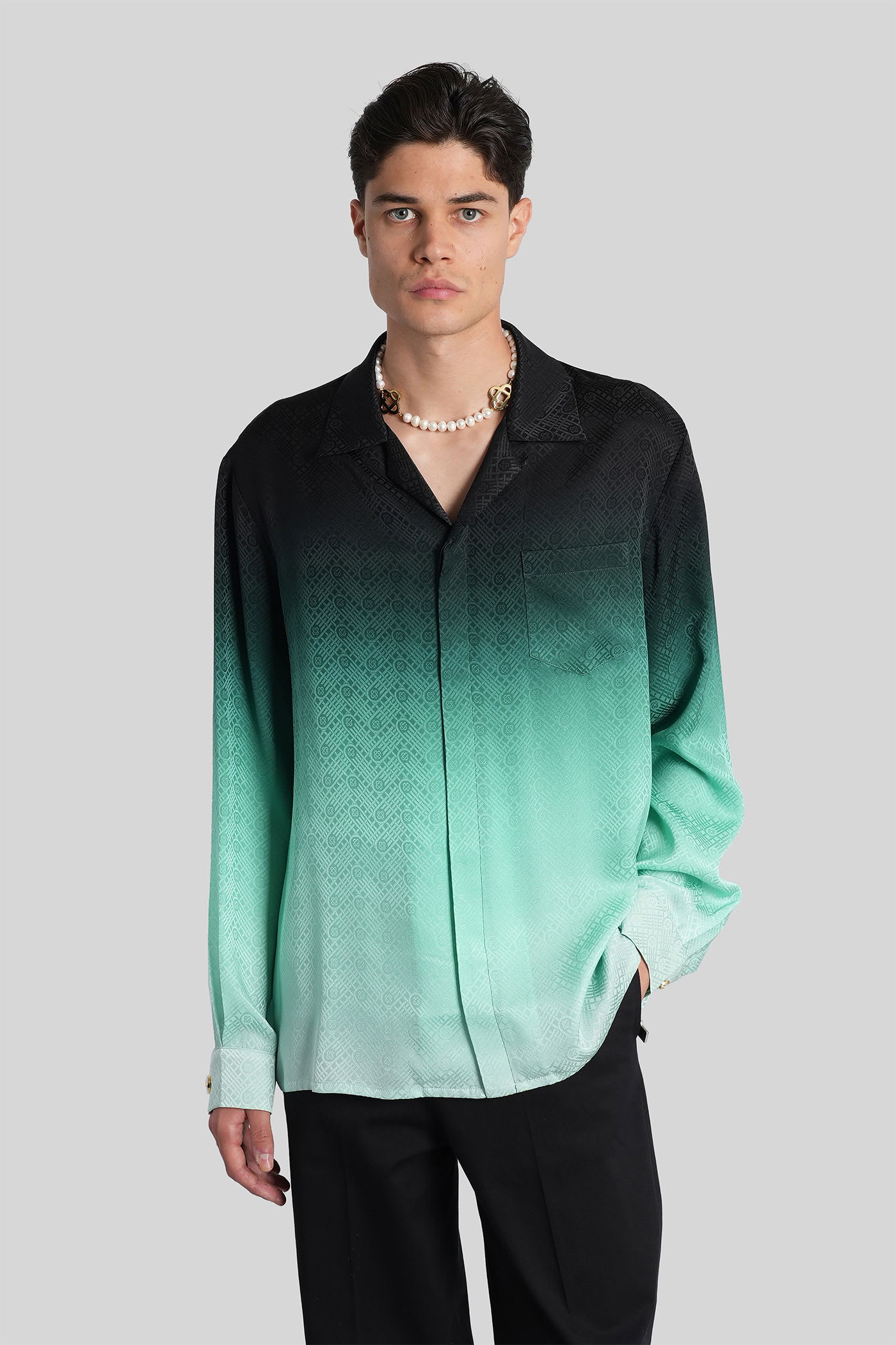 Shirt In Black Silk