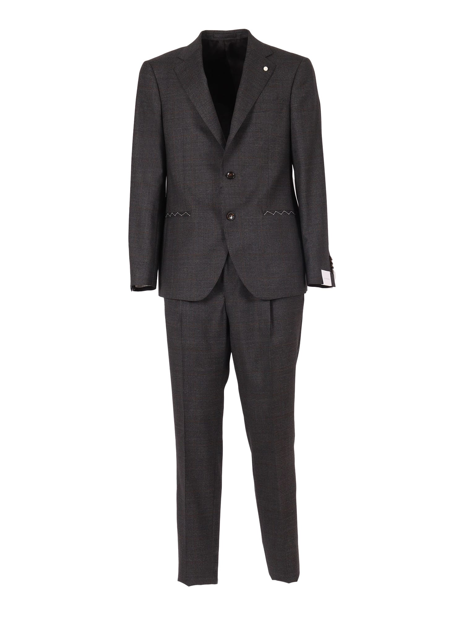 Luigi Bianchi Mantova Suit In Black