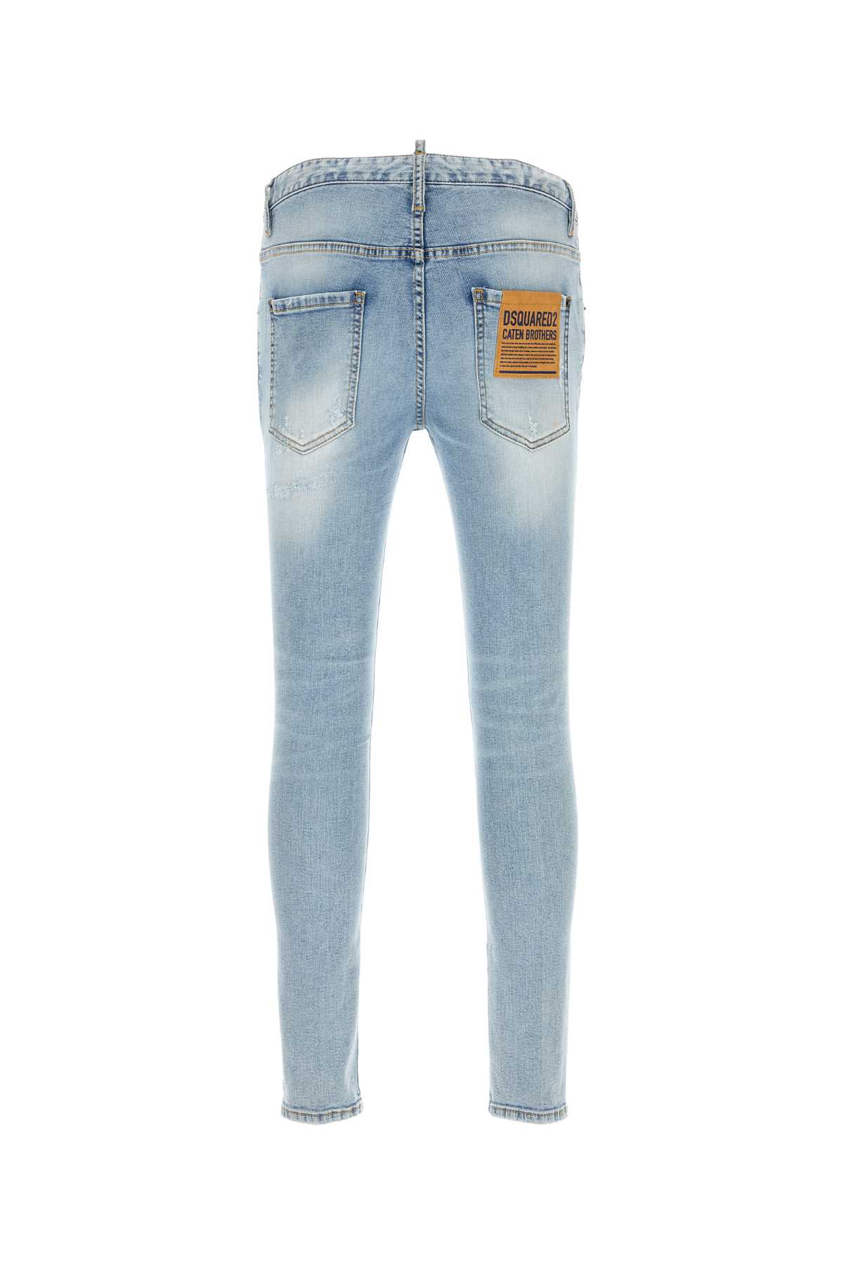 Shop Dsquared2 Stretch Denim Super Twinky Jeans In Navyblue