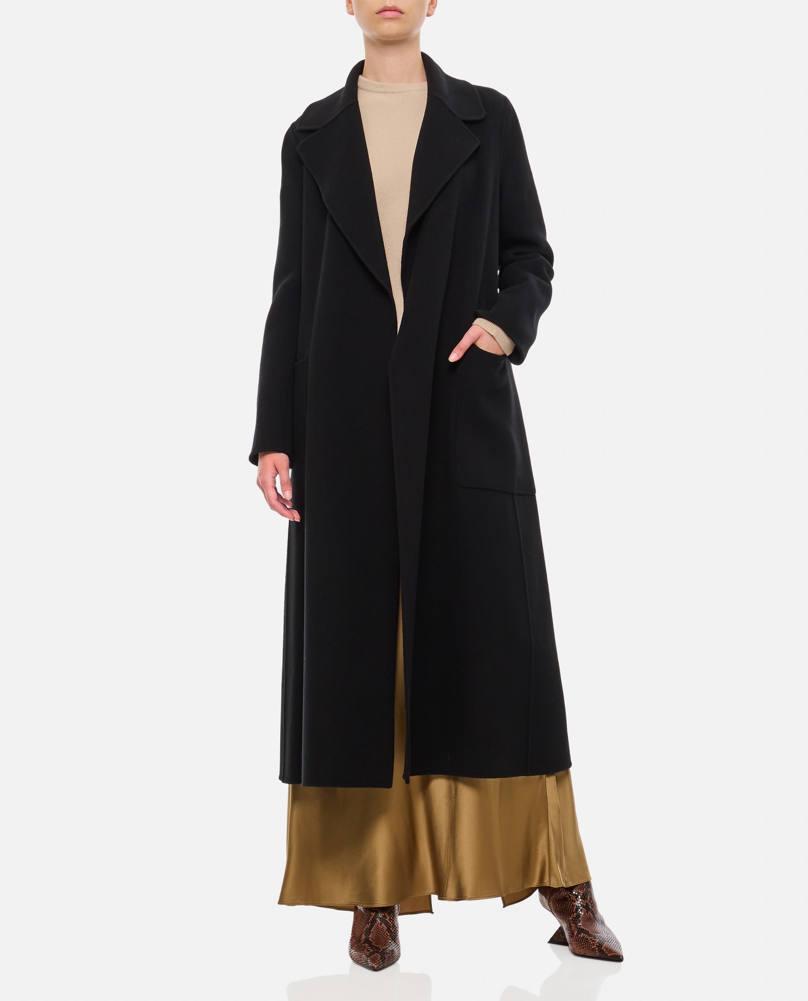 Shop 's Max Mara Paolore Coat In Black