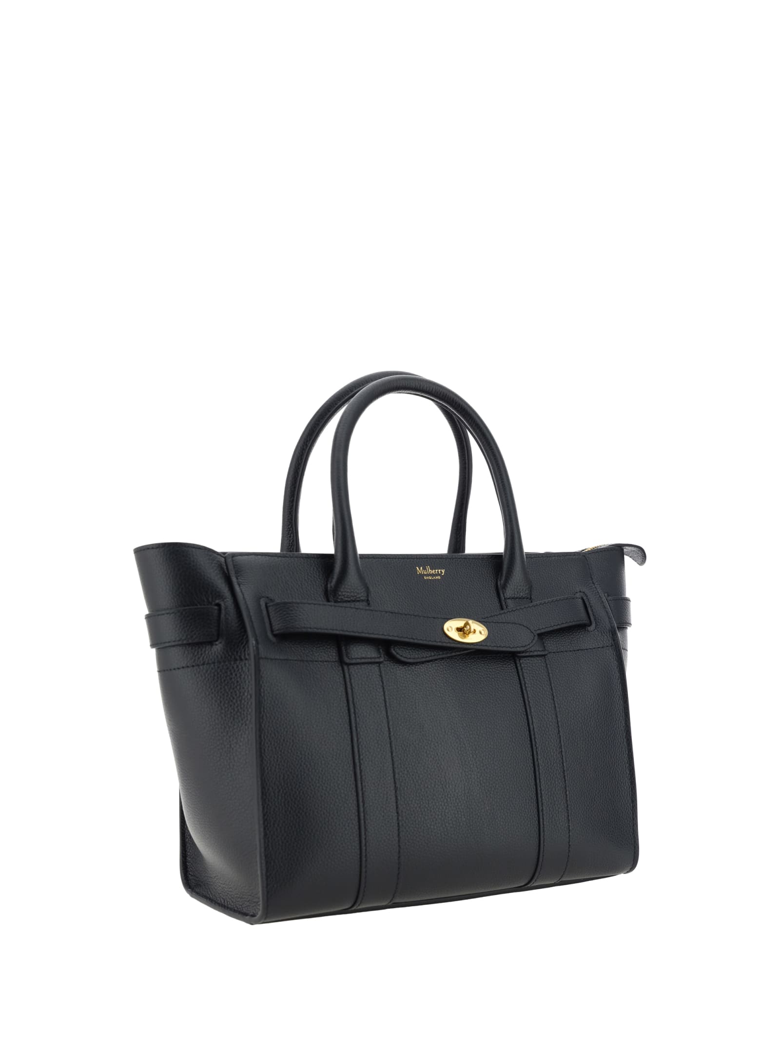 Shop Mulberry Bayswater Handbag In Black