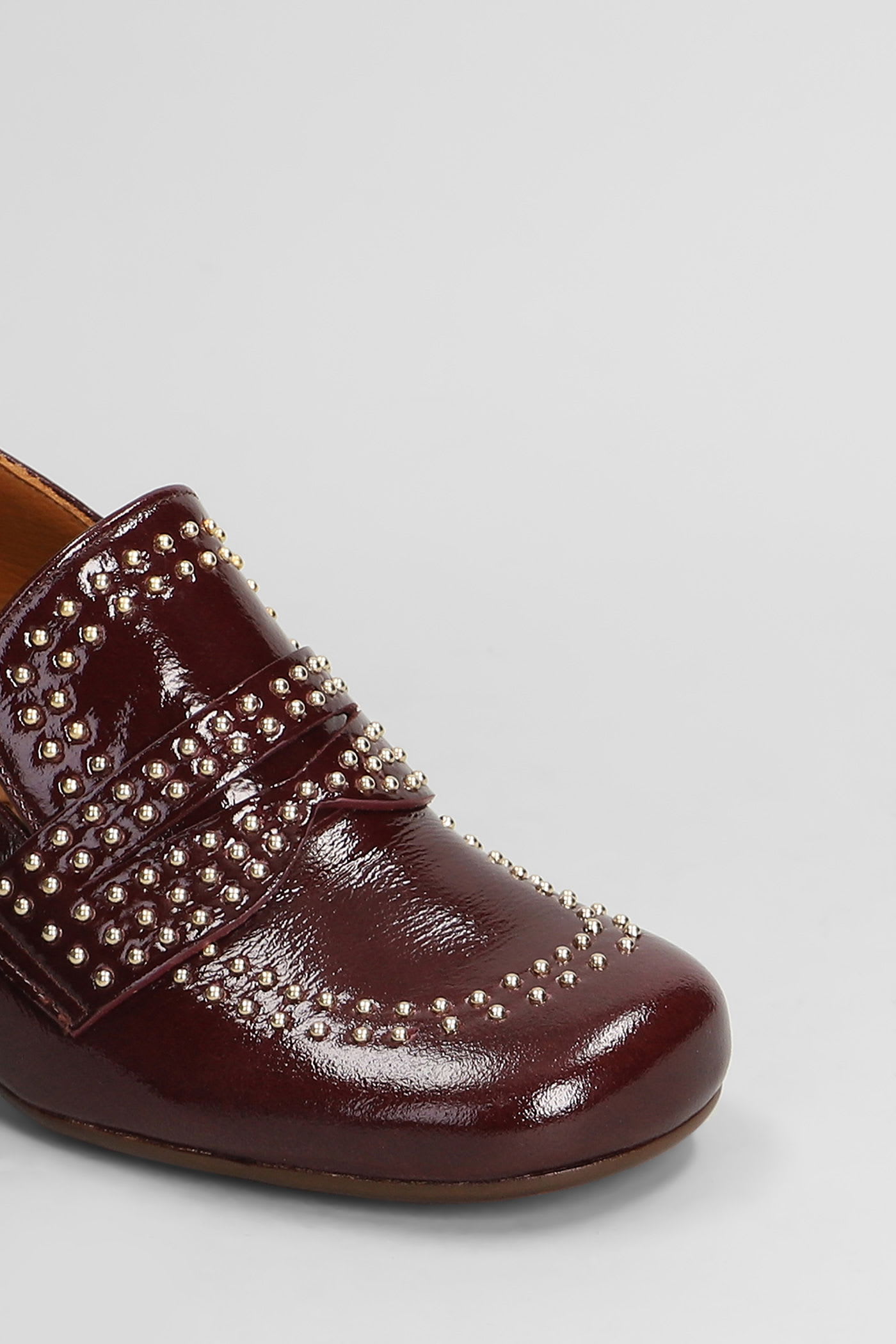 Chie Mihara Muleah Pumps In Bordeaux Leather In Burgundy