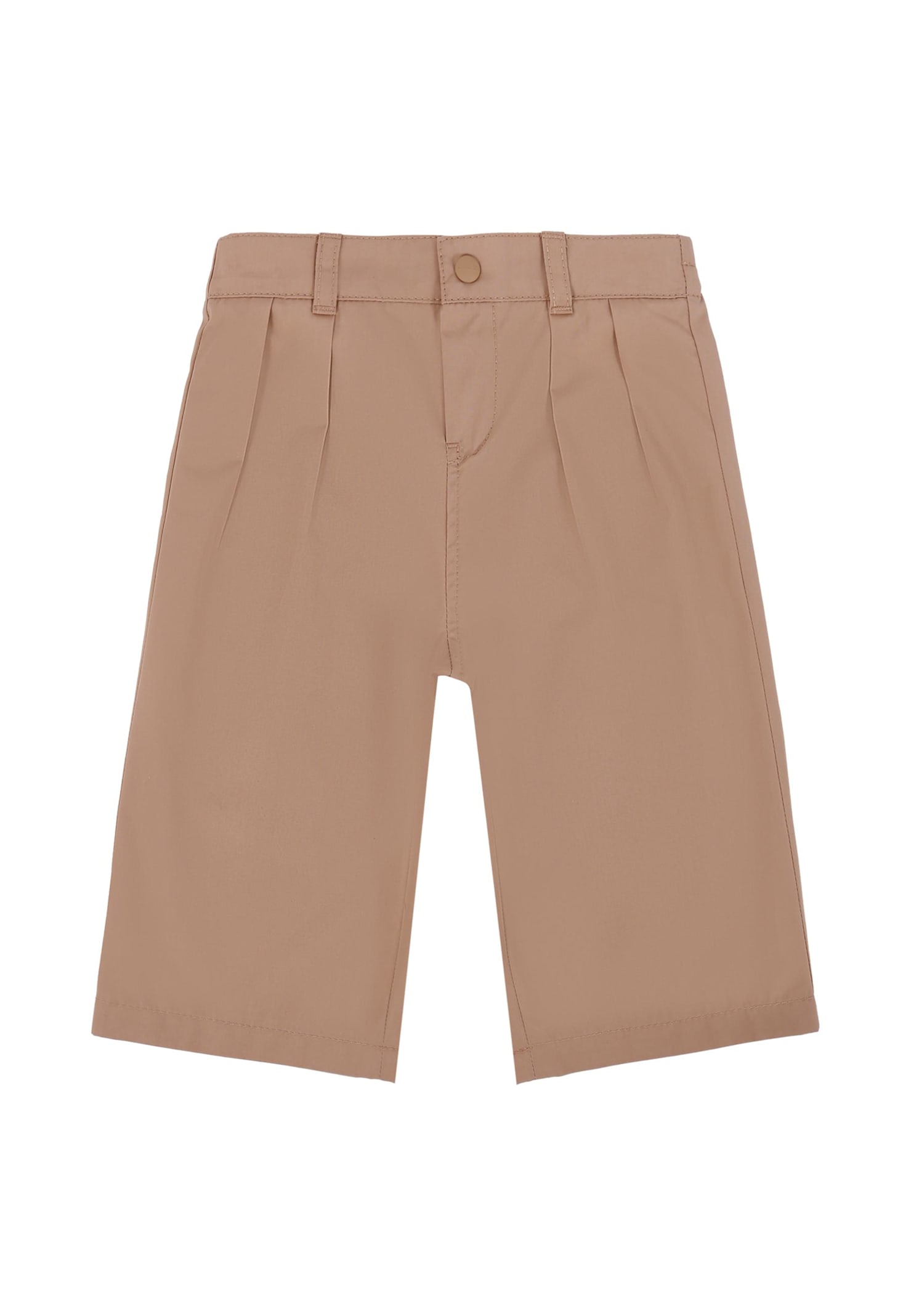 Gucci Beige Trousers For Baby Boy With Logo In Brown