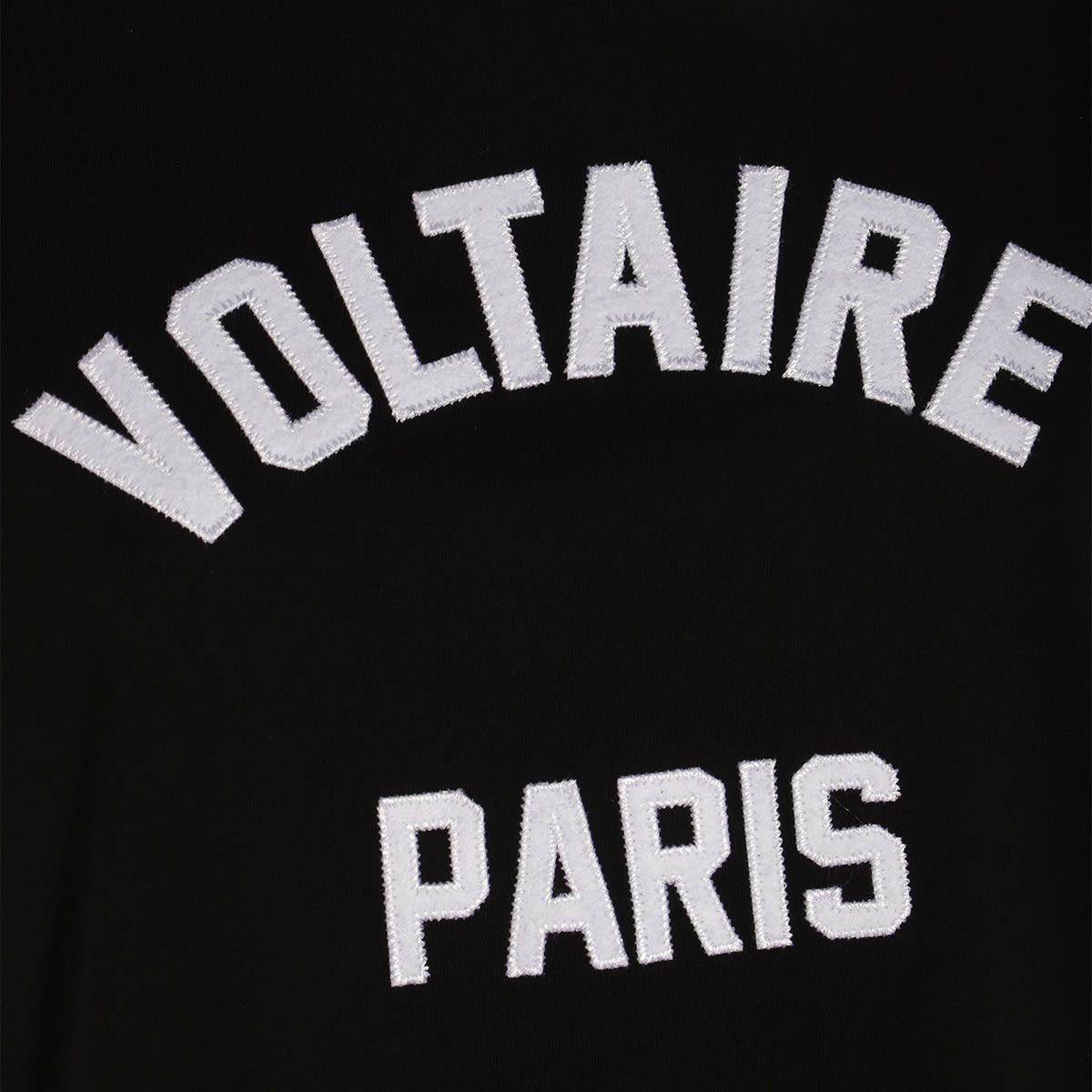 Zadig & Voltaire Black Cotton T-shirt In Black