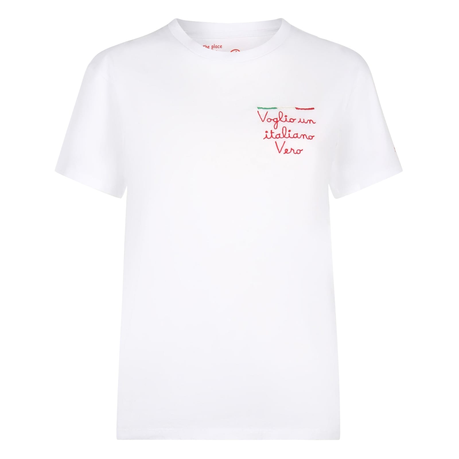 Mc2 Saint Barth Woman Cotton T-shirt With Embroidery
