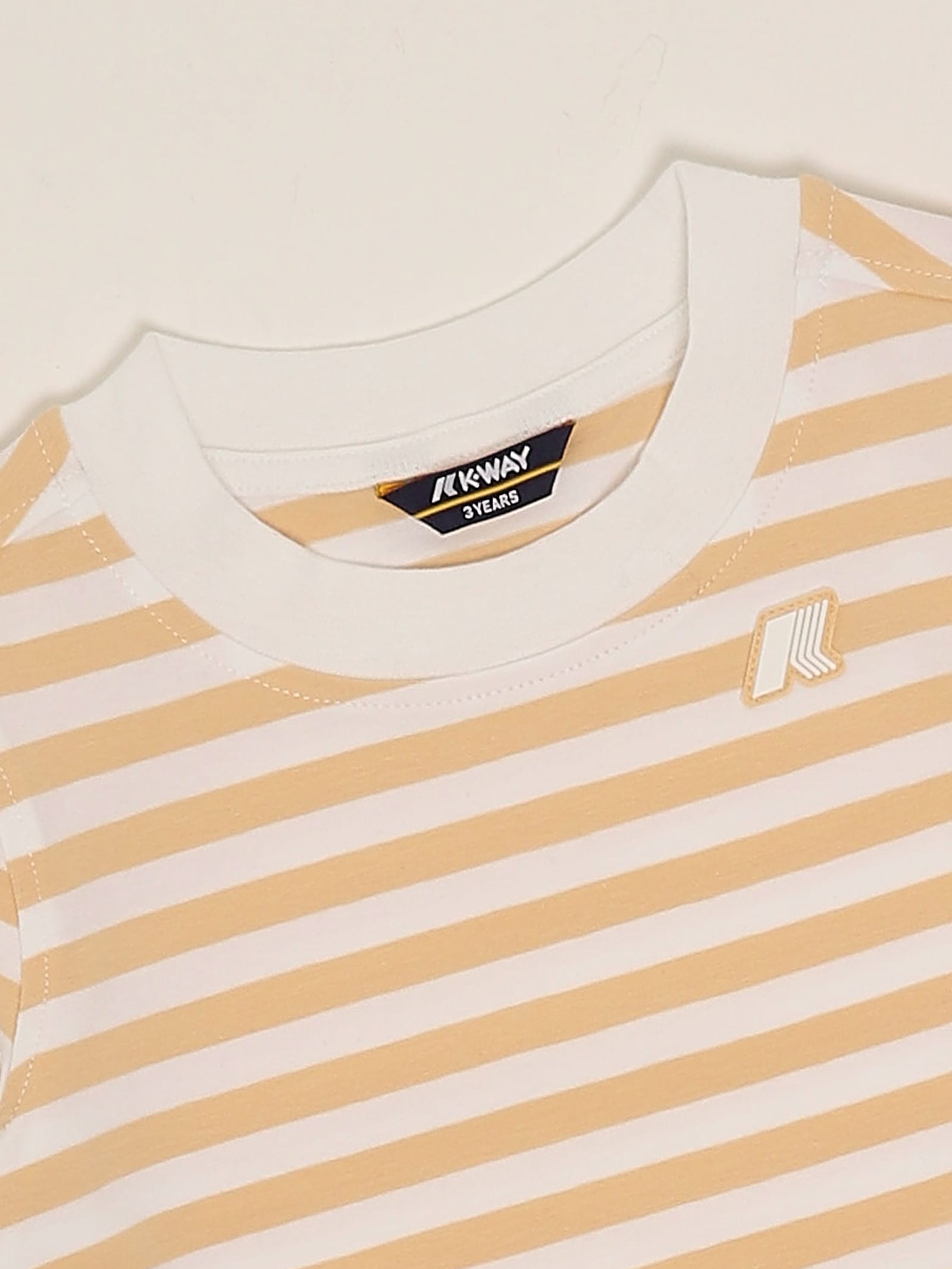 K-way Emel Stripes T-shirt In Brown
