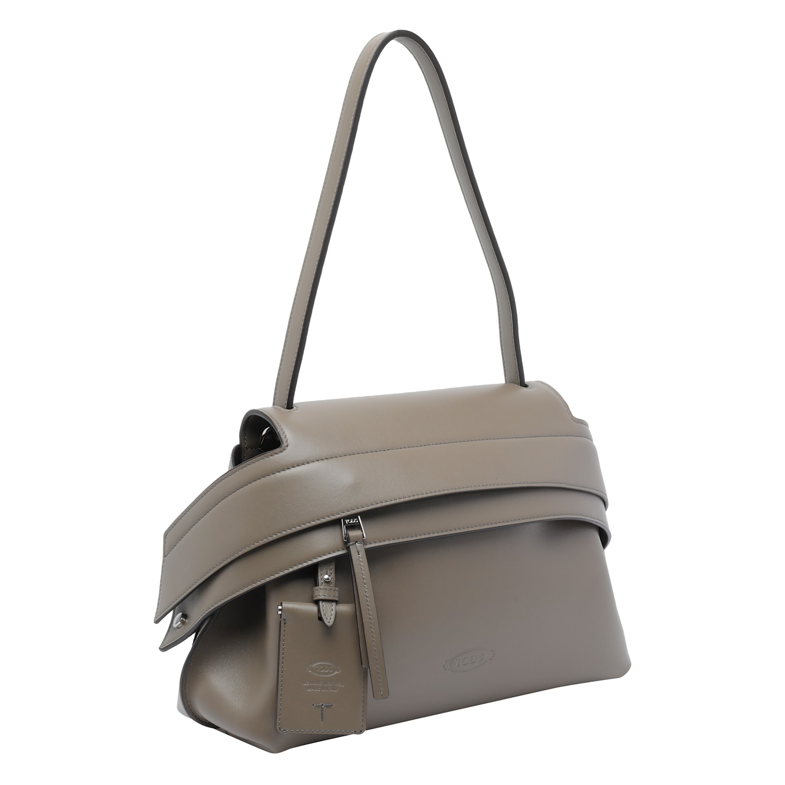 Tod's Small Wave Shoulder Bag And Handle In Brown