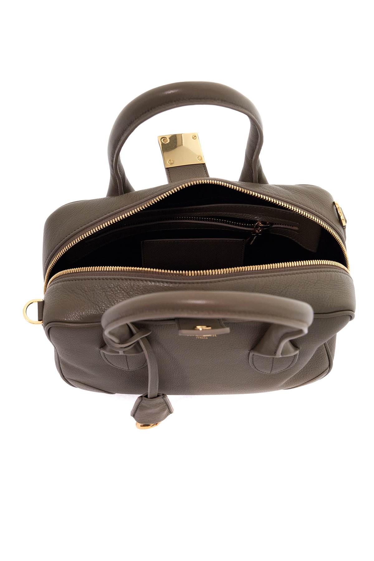 Shop Golden Goose Leather Handbag For Everyday Use. In Sage Green (khaki)