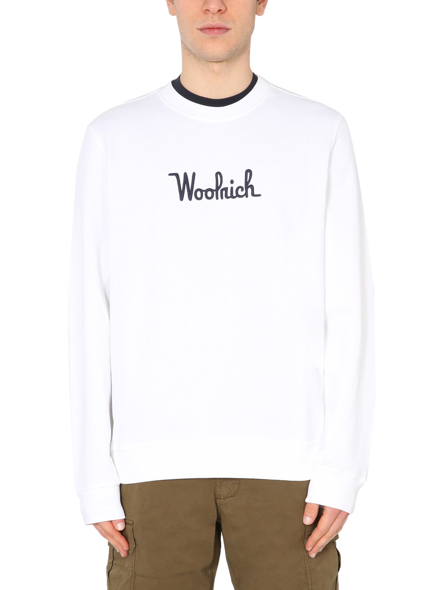 Woolrich Sweatshirt With Embroidered Logo